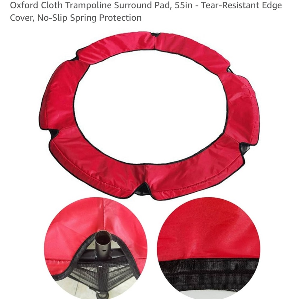 Oxford Red Trampoline Surround Pad